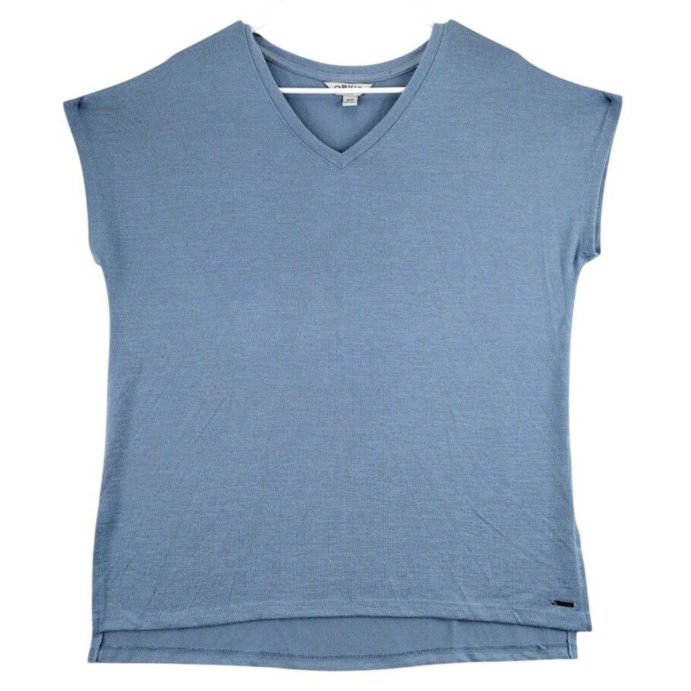 Orvis Classic Collection Shirt Mens M Blue V‎ Neck Short Sleeve Casual
